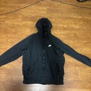 Nike black windbreaker - large